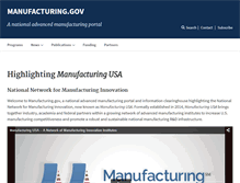 Tablet Screenshot of manufacturing.gov